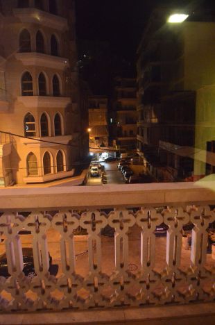 From out apartment in Hamra Street in Beirut, Lebanon.